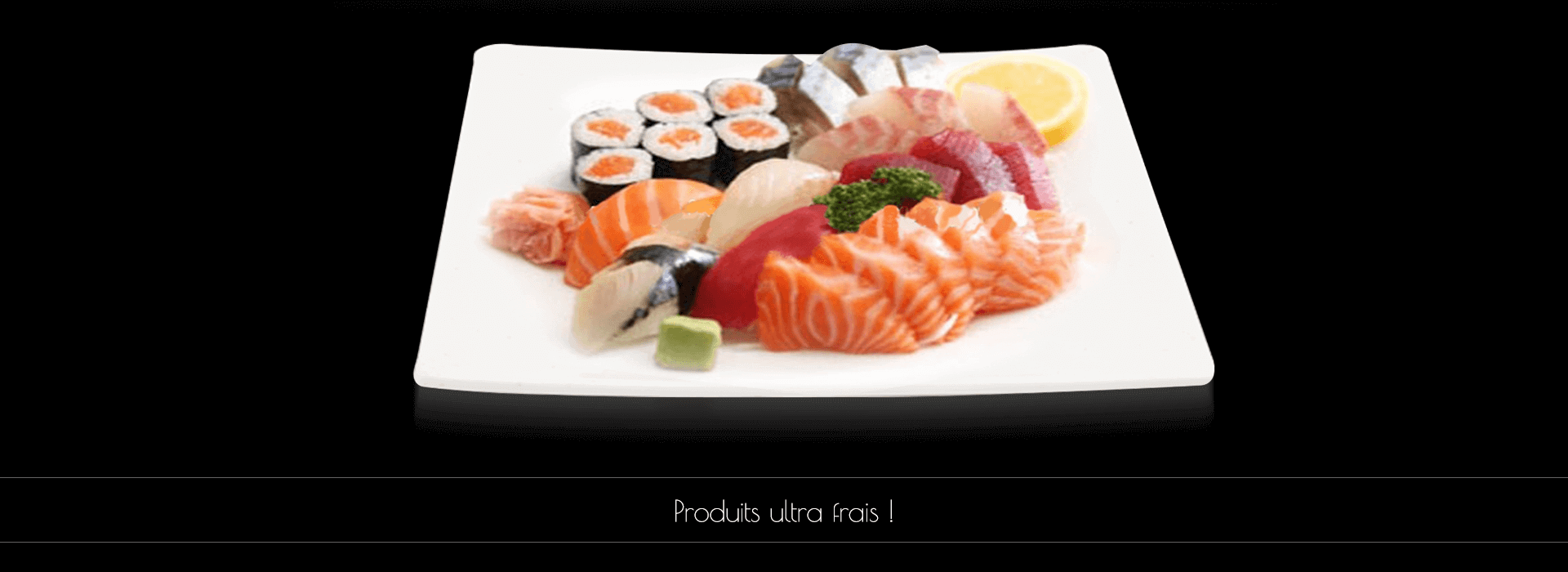 livraison menus sashimi